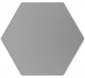 Керамогранит WOW 113838 Floor Tiles Hexa Ash Grey Matt 20x23 cерый глазурованный матовый моноколор