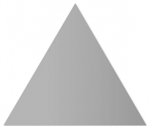 Керамогранит WOW 114043 Floor Tiles Triangle Ash Grey Matt 20x23 серый глазурованный матовый моноколор