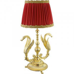 Настольная лампа Migliore Luxor 26142 Золотая и красная