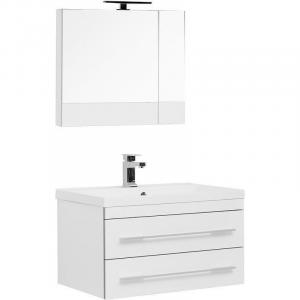 Комплект мебели для ванной Aquanet Верона 75 287652 подвесной Белый