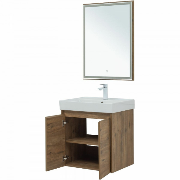 Комплект мебели для ванной Aquanet Nova Lite 60 302534 подвесной Дуб рустикальный