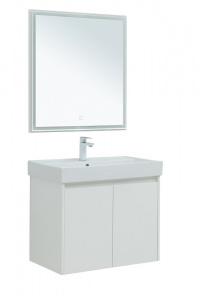 Комплект мебели для ванной Aquanet Nova Lite 75 302535 подвесной Белый глянец