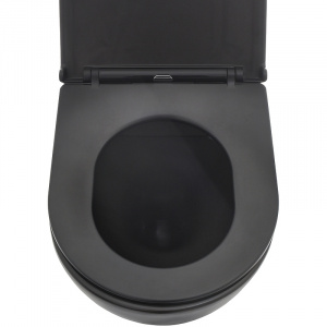 Унитаз AQUAme AQM2002MB подвесной Черный матовый с сиденьем Микролифт