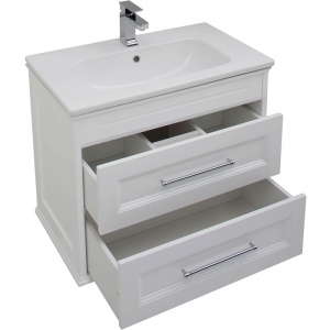 Комплект мебели для ванной Aquanet Бостон 80 210630 подвесной Белый матовый