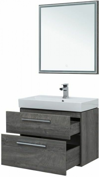 Комплект мебели для ванной Aquanet Nova 75 243251 подвесной Дуб рошелье