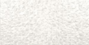 Настенная плитка Keraben 78800882 Barrington Concept White 25x50 белая матовая / рельефная под бетон / штукатурку