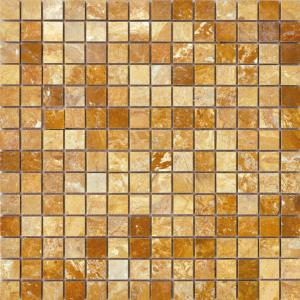 Мозаика Q-Stones 78793761 QS-017-20P/10 30.5x30.5 терракотовая / оранжевая глянцевая под камень