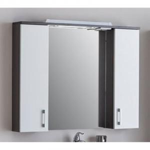 Зеркальный шкаф 100х74,6 см венге/белый Aquanet Тиана 00172679