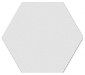 Керамогранит WOW 113932 Floor Tiles Hexa Ice White Matt 20x23 белый глазурованный матовый моноколор