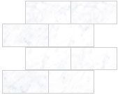 Мозаика Marmori Кирпичная кладка Каррара Белый (7*14) 35,5х29, K9466488LPR1VTE0