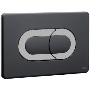 Смывная клавиша OLI Salina Soft touch черный/матовый хром/черный 640099