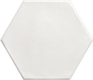 Керамогранит Ribesalbes Ceramica PT03146 Geometry Hex White Matt 17.3x15 белый матовый моноколор