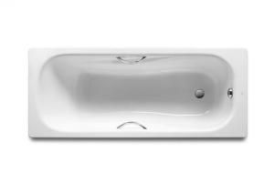 Стальная ванна с ручками Roca PRINCESS 170х70 см прямоугольная (Испания)