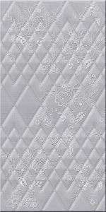 Настенная плитка Azori 504311101 Illusio Grey 31.5x63 серая глазурованная матовая