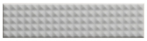 Настенная плитка 41zero42 4100610 Biscuit Stud Bianco 5x20 белая матовая 3D узор / геометрия