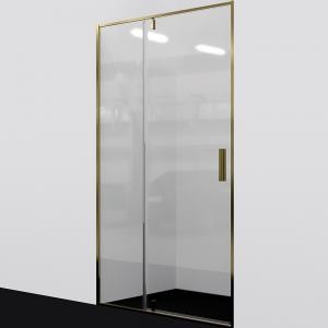 Душевая дверь WasserKRAFT Aisch 90 55P04 профиль Матовое золото стекло прозрачное