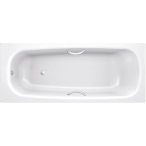 Стальная ванна BLB Universal HG B50H 150x70 с отверстиями для ручек без гидромассажа с шумоизоляцией