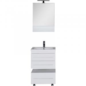 Комплект мебели для ванной Aquanet Нота 58 230291 подвесной Белый