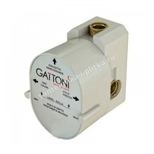 Gattoni GBOX Универсальная монтажная коробка под встраиваемый смеситель для душа с 1-м выходом, входы 1/2", цвет хром
