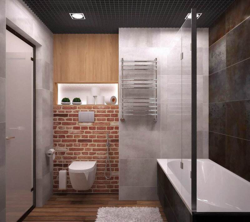 Дизайн ванной. Обнаженный стиль интерьера