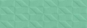 Плитка Outfit Turquoise Struttura Tetris 3D 25x76, M129
