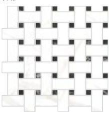 Мозаика Marmori Микс Калакатта Белый 31,5х31,5, K9456238LPR1VTE0