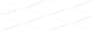 Vegas Плитка настенная рельеф белый (VGU052)  25x75