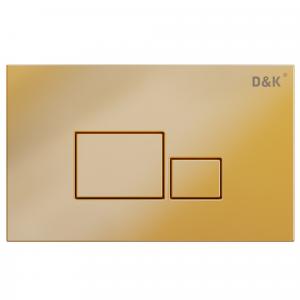 Клавиша смыва D&K Quadro DB1519003 золото