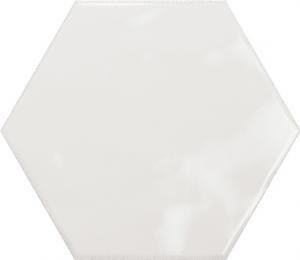 Настенная плитка Ribesalbes Ceramica PT03134 Geometry Hex White Glossy 17.3x15 белая глянцевая моноколор