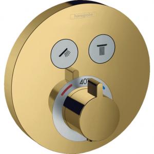 Термостат для ванны Hansgrohe ShowerSelect S 15743700, золото