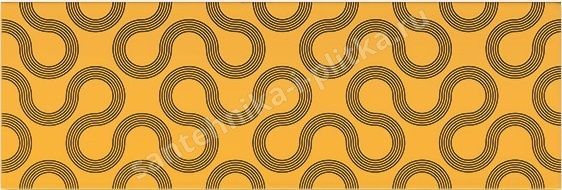 Плитка Spin Yellow-Black Geo 25х75, O-SPI-WTU061