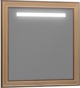 Зеркало Opadiris Карат 80 Z0000004322 с подсветкой Орех антикварный с золотой патиной