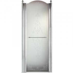 Душевая дверь Migliore Diadema 80 L 22718 профиль Хром стекло прозрачное с декором