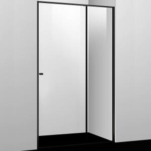 Душевая дверь WasserKRAFT Dill 110 61S13 профиль Черный матовый стекло прозрачное