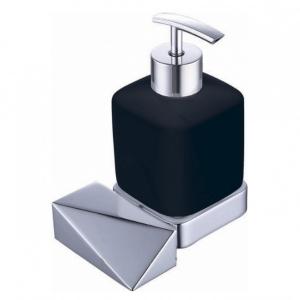 Дозатор для жидкого мыла Boheme New Venturo 10317-CR-B Хром, черный