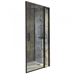 Душевая дверь Jacob Delafon Contra Black 90 E22T90-BL профиль Черный стекло прозрачное