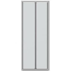 Душевая дверь Bravat Drop 80 BD080.4120A профиль Хром стекло прозрачное
