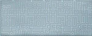 Декоративная плитка Azori 586532001 Nuvola Aqua Labirint 50.5x20.1 голубой с орнаментом
