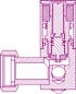 Вентиль 3D правый Сунержа (цилиндр) G 1/2" НР х G 3/4" НГ 00-1403-1234