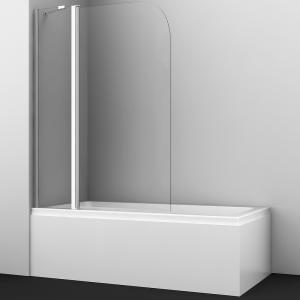 Шторка на ванну WasserKRAFT Leine 110 35P02-110 профиль Хром стекло прозрачное