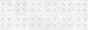 Плитка Lissabon рельеф квадраты белый 25х75, LBU053D