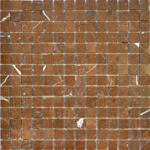 Мозаика Q-Stones 78794002 QS-016-20P/10 30.5x30.5 коричневая / терракотовая глянцевая под камень