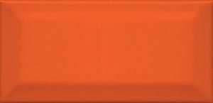 Плитка Клемансо оранжевый грань 7,5х15, 16075
