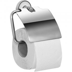 Держатель туалетной бумаги с крышкой хром/белый IDDIS Calipso CALSBC0I43