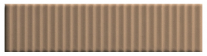 Настенная плитка 41zero42 4100603 Biscuit Strip Terra 5x20 коричневая матовая 3D узор / полосы