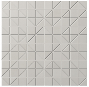 Керамогранит WOW 127401 Tesserae Like Blanc 28x28 светло-серый глазурованный матовый под мозаику
