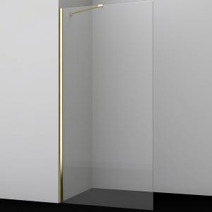 Душевая перегородка WasserKRAFT Aisch 90 55W39 профиль Матовое золото стекло прозрачное