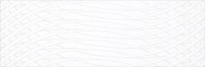 Настенная плитка Gravita 78801887 Polar White Across 30x90 кремовая глянцевая узор