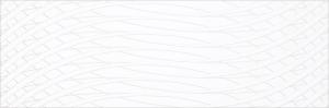 Настенная плитка Gravita 78801855 Satin White Across 30x90 кремовая матовая узор