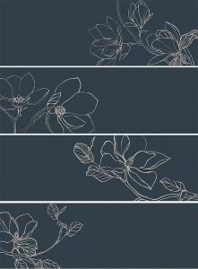 Керамическое панно Creto Ekzotic bloom 06-01-1-81-03-65-1889-0 90х120 см